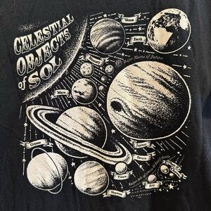 Instant Message black graphic tee, Size M